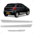 Faixa Compatível Ka Hatch 2015/2021 Lateral + Traseiro Cinza