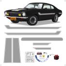 Faixa Compatível Maverick V8 1973/79 Adesivo Cinza Completo