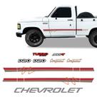Faixa D20 Conquest 1996 Emblemas + Adesivo Chevrolet Grafite