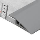 Faixa de acabamento de borda de piso BNELL Carpet & Floor 18 mm cinza