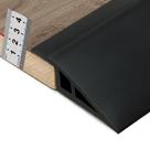 Faixa de acabamento de borda de piso BNELL Carpet Transition 20 mm preta