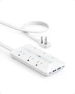Faixa de Alimentação Anker 10 em 1 (20W) - USB-C, 6 AC, 2 USB-A, 2 USB-C (5 Pés)