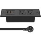 Faixa de alimentação CCCEI embutida com carga rápida USB-C e USB-A de 45 W