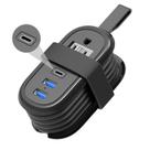 Faixa de alimentação de viagem BEVA TP-BV3U2S-PD 2 tomadas 3 portas USB