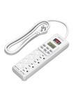 Faixa de alimentação DEWENWILS 8 Outlet com temporizador 15A 125V 1875W