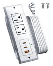 Faixa de alimentação DOACE embutida com carregamento rápido USB C de 20 W e USB A