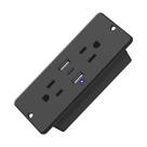 Faixa de alimentação HHSOET 20W de carregamento rápido USB-C 2 AC 2 USB Preto