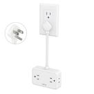 Faixa de alimentação HOPOW, cabo de 6 polegadas, 4 tomadas, 2 USB-C, 2 USB-A Faixa de alimentação HOPOW, cabo de 6 polegadas, 4 tomadas, 2 USB-C, 2 USB-A