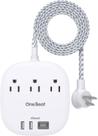 Faixa de alimentação One Beat Cruise Essentials 2025 3 tomadas 4 USB