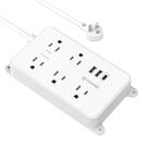 Faixa de alimentação TROND Prime III com 5 tomadas e 3 portas USB
