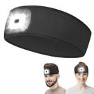 Faixa de cabeça Bluetooth BULYPAZY para mulheres com alto-falantes HD preta