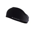 Faixa de cabeça cônica de resfriamento MISSION Lightweight Black