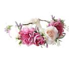 Faixa de cabeça floral Vivivalue Fairy Woodland em tecido rosa