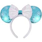 Faixa de cabeça LED Flashing Mouse Ears para mulheres e meninas (azul)