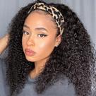 Faixa de cabeça sem cola Wig Eooma 100% cabelo humano de 45 cm para preto