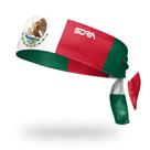 Faixa de cabeça Suddora com bandeira do México, antiderrapante e respirável