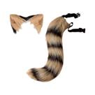 Faixa de Cabelo com Orelhas de Raposa de Pelúcia - Ajustável para Halloween, Cosplay e Anime