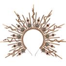 Faixa de cabelo COSUCOS Medusa Snake Halo Crown feita à mão
