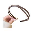 Faixa De Cabelo Feminina Elegante E Simples Em Couro, Acessório De Cabelo Da Moda Para Meninas Faixa De Cabelo Feminina Elegante E Simples Em Couro, Acessório De Cabelo Da Moda Para Meninas