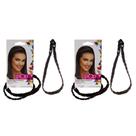 Faixa de cabelo Hairdo Pop Double Braid Bandband R6 Dark Chocolate