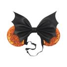 Faixa de Cabelo Mickey para Bebê Recém-nascido - Com Lantejoulas e Arco Ajustável Faixa de Cabelo Mickey para Bebê Recém-nascido - Com Lantejoulas e Arco Ajustável