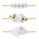 Faixa de cabelo mligril Baby Girl Floral, 3 peças de 1 a 6 anos