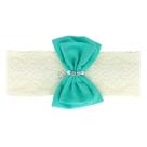 Faixa de Cabelo para Bebê Laço Verde com Strass Sonho Mágico Faixa de Cabelo para Bebê Laço Verde com Strass Sonho Mágico