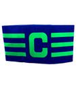Faixa de Capitão cor Azul e Verde Estilo Boleiro Elástica e Ajustável Faixa de Capitão cor Azul e Verde Estilo Boleiro Elástica e Ajustável