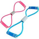 Faixa de Exercício em Forma de 8, Elástico de Resistência para Fitness, Rosa e Azul