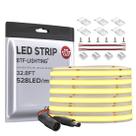 Faixa de LED BTF-LIGHTING FCOB COB 528LED/m 14W 10mm 10m Branco Natural