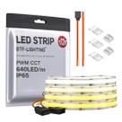 Faixa de LED BTF-LIGHTING FCOB COB CCT IP65 9,8 pés 640 LED/m DC24V Faixa de LED BTF-LIGHTING FCOB COB CCT IP65 9,8 pés 640 LED/m DC24V