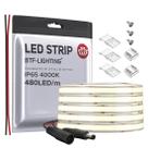 Faixa de LED BTF-LIGHTING FCOB COB IP65 480LED/m 9W/m 5m branca natural Faixa de LED BTF-LIGHTING FCOB COB IP65 480LED/m 9W/m 5m branca natural