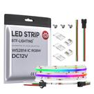Faixa de LED BTF-LIGHTING FCOB COB WS2814 IC RGBW 6000K 3m