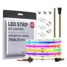 Faixa de LED BTF-LIGHTING FCOB WS2814 IC RGBW 3000K 24 PÉS