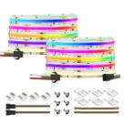 Faixa de LED BTF-LIGHTING FCOB WS2814 IC RGBW 3000K 32,8 pés Faixa de LED BTF-LIGHTING FCOB WS2814 IC RGBW 3000K 32,8 pés