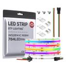 Faixa de LED BTF-LIGHTING FCOB WS2814 IC RGBW 6000K 24 PÉS