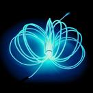Faixa de luz de néon MaxLax EL Wire Ice Blue 5m com bateria Faixa de luz de néon MaxLax EL Wire Ice Blue 5m com bateria
