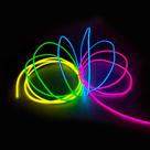 Faixa de luz de néon MaxLax EL Wire Mutilcolor de 3 m com bateria