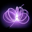 Faixa de luz de néon MaxLax EL Wire Purple 10m com bateria