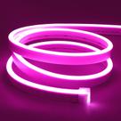 Faixa de luz LED Neon Flex Lamomo rosa 5m à prova d'água 12V