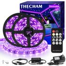 Faixa de luz preta THECHAM de 40 pés com controle remoto 720 LED 12V