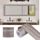 Faixa de Papel de Parede Alened Cinza Veio de Madeira 5 cm x 15 m PVC