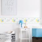 Faixa de Parede Elefante Azul Infantil 10cmx5m