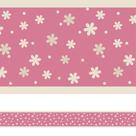 Faixa de Parede Floral para Quarto de Bebê 6mx15cm