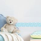 Faixa de Parede Nuvens em Azul para Quarto Infantil 5mx10cm