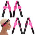Faixa de peruca CIATBYYJ para renda frontal com 8 capas de ouvido rosa vermelha Faixa de peruca CIATBYYJ para renda frontal com 8 capas de ouvido rosa vermelha