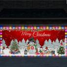 Faixa de Porta de Garagem de Natal Ganeen 195x488 cm com LED Boneco de Neve