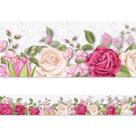 Faixa Decorativa Adesiva (Autocolante) - FLORES E RENDA