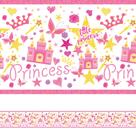 Faixa Decorativa Adesiva Infantil Princesa 5mx10cm Faixa Decorativa Adesiva Infantil Princesa 5mx10cm