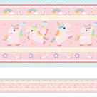 Faixa Decorativa Adesiva Infantil Unicornio 20mx10cm